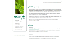Desktop Screenshot of abcert.cz